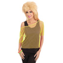 80s Yellow Mesh Top 1