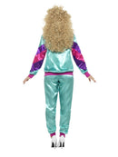 80s Height Of Fashion Shell Suit Costume Female Adult Teal Purple Jacket and Trousers