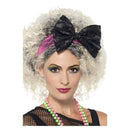 80s Lace Headband Adult Black Pin_2 