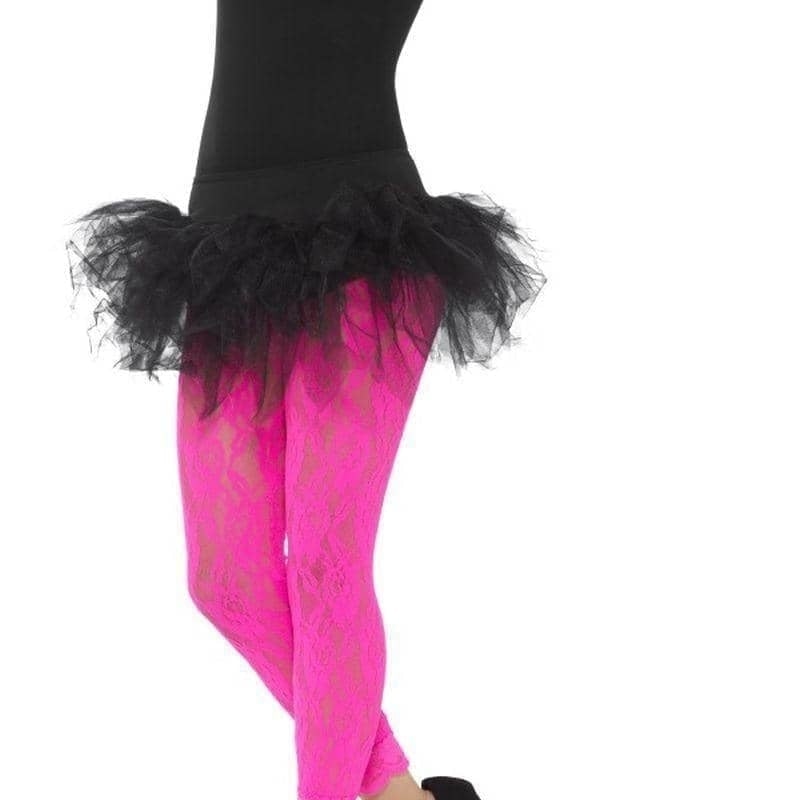 80s Lace Leggings Adult Neon Pink_1 sm-45130