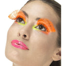 80s Polka Dot Eyelashes Adult Neonorange_1 sm-48093