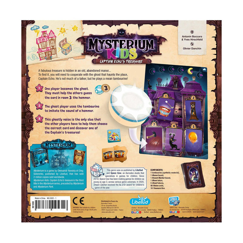 Mysterium Kids: Captain Echo's Treasure Board Game - Enchanting Cooperative Mystery Game for Young Detectives, Fun for Family Game Night, Ages 6+, 2-6 Players, 21 Minute Playtime, Made by Libellud