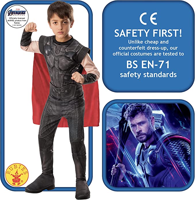 Thor Child Costume Avengers 4 2 rub-700652M MAD Fancy Dress