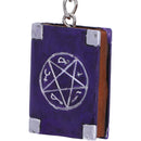 Pack of 12 Witches Grimoire Book Spells Keyrings 4.5cm 5