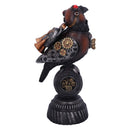 Steampunk Rivet Raven Mechanical Bird Figurine 24cm 5