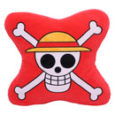 One Piece Skull and Cross Bone Cushion in Red 40cm 2