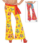 Flower Bell-Bottoms Pants Heavy Fabric - 2 Colors Ass.