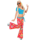Flower Bell-Bottoms Pants Heavy Fabric - 2 Colors Ass.