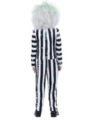 Kids Beetlejuice Costume Striped Trousers Jacket Mock Shirt and Tie 3
