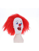 IT The Movie Pennywise Mask Adult Full Head Red Hair Latex Horror Costume 2