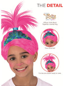 Trolls Band Together Poppy Wig with attached Tiara for Girls 7