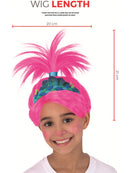 Trolls Band Together Poppy Wig with attached Tiara for Girls 8