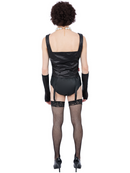 Rocky Horror Show Frank N Furter Costume Necklace Corset Glovettes Pants Suspender Belt