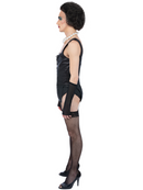 Rocky Horror Show Frank N Furter Costume Necklace Corset Glovettes Pants Suspender Belt