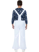 Elton John Rocket Man Costume Dungarees and Top Deluxe Adult 3