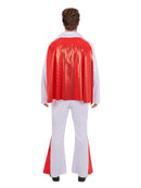 Elvis White Jumpsuit All in One Costume with Cape Adult 2