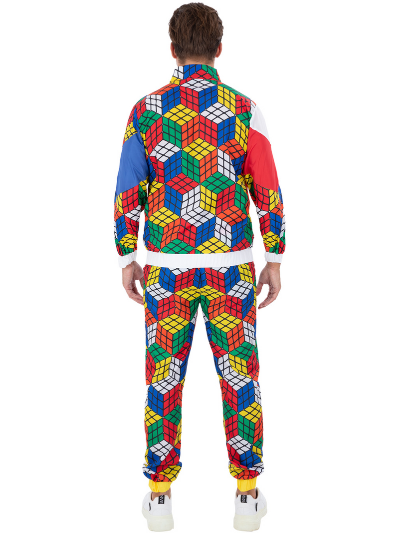 Rubiks Cube Tracksuit Mens Costume