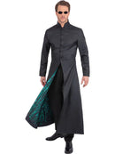 The Matrix Neo Jacket with Code Print Inner Liner Adult Costume 1
