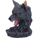 Dark Wolf Head Backflow Incense Burner 11.5cm 3