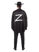 Zorro Accessory Kit Adult Costume Set Cape Mask Hat Belt 4