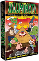 Illuminati Second Edition Game The Game of Conspiracy Family Card Dice Game For Adults and Family Ages 13+ for 2 - 6 Players Average Play Time 60 -120 Minutes From Steve Jackson Games 1