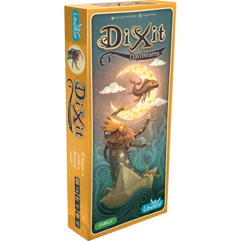 Dixit Daydreams Board Game EXPANSION - Surreal Artistry with 84 Enigmatic Cards! Creative Storytelling Game, Family Game for Kids & Adults, Ages 8+, 3-6 Players, 30 Min Playtime, Made by Libellud