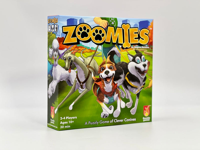 Fireside Games Zoomies – Fast-Paced Dog Walking Family Card Board Game Fun for All Ages Quick Play 2 to 4 Players Ages 10+