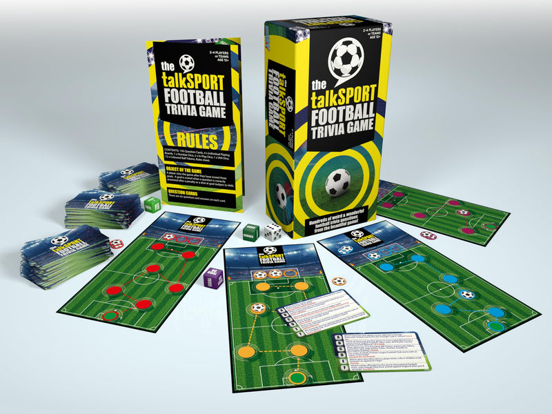 Big Sky Games | The talkSport Ultimate Football Trivia Game | Party Game | Ages 12+ | 2-4 Players | 45 Minutes Playing Time