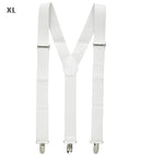 White Braces  Extra Long Up To 115-120 Cm 