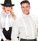White Braces  Extra Long Up To 115-120 Cm 