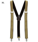 Gold Lurex Braces  Extra Long Up To 115-120 Cm 