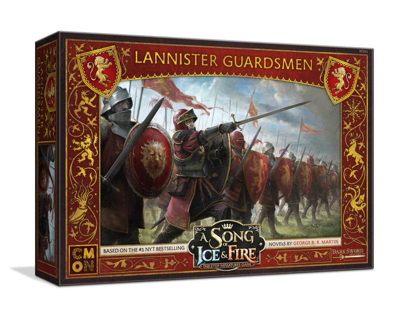 CMON A Song of Ice and Fire Tabletop Miniatures Game Lannister Guardsmen Unit Box - Bolster Your Army with Loyal Soldiers! Strategy Game for Adults, Ages 14+, 2+ Players, 45-60 Min Playtime, CMON