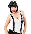 Black Sequin Braces