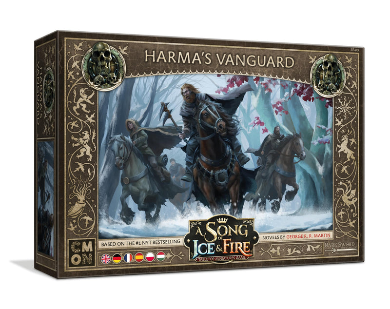 CMON A Song of Ice and Fire Tabletop Miniatures Game Harma's Vanguard Unit Box - Free Folk Mobile Cavalry! Strategy Game for Adults, Ages 14+, 2+ Players, 45-60 Minute Playtime, Made by CMON