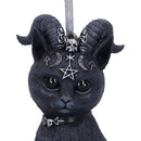 Pawzuph Black Horned Cat Hanging Decorative Ornament 10cm 5