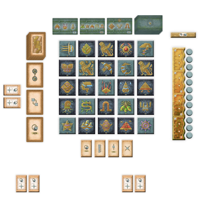 InPatience Sfynx Board Game - Solve 9 Riddles to Unlock The Sunken City's Secrets! Cooperative Civilization Strategy Game, Family Game for Kids & Adults, Ages 8+, 1-4 Players, 30 Min Playtime