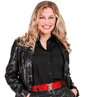 Red Sequin Belt