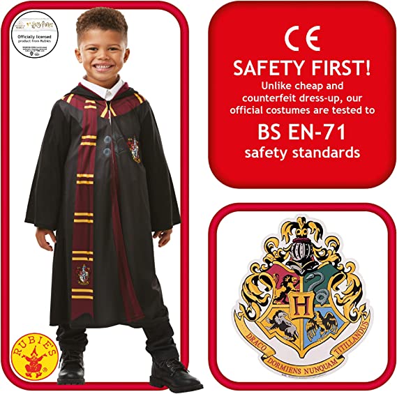 Harry Potter Gryffindor Printed Robe Kids Costume