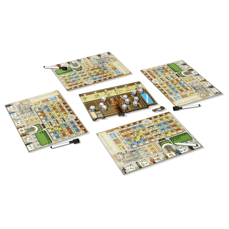 Grand Austria Hotel: High Season Roll & Write Board Game - Vienna's Top Hotel Experience! Strategy Game for Kids & Adults, Ages 12+, 2-4 Players, 45 Minute Playtime, Made by Lookout Games