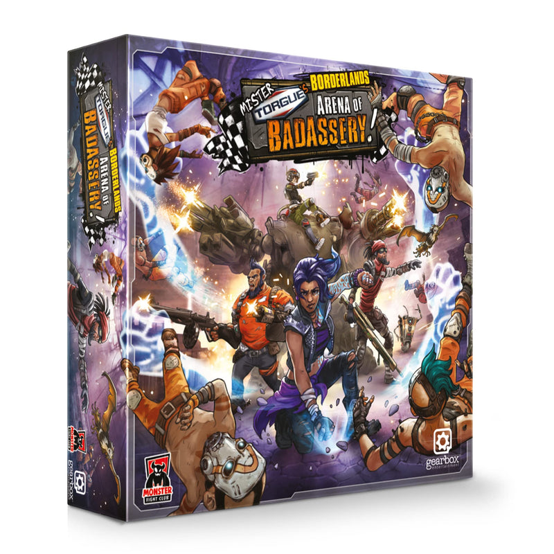 Borderlands Mister Torgue's Arena of Badassery Board Game | Cooperative Strategy Game | Fighting Game for Adults | 1-4 Players | Ages 14+ | Avg. Playtime 60-90 Mins | Made by Monster Fight Club