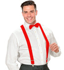 Red Braces  Extra Long Up To 115-120 Cm 
