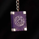 Pack of 12 Witches Grimoire Book Spells Keyrings 4.5cm 6