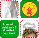Angel Costume Haunted House Childs Dress with Halo