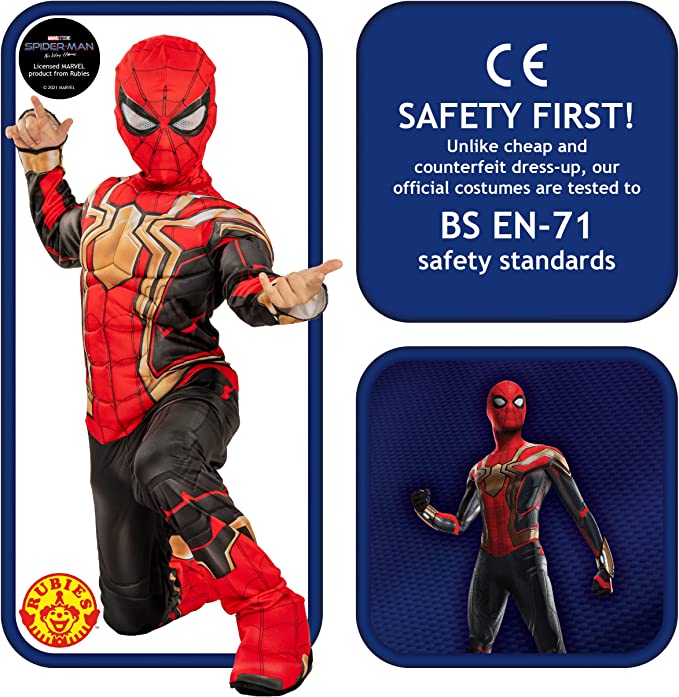 Spider-man No Way Home Kids Iron-spider Deluxe Costume_3 rub-702749S