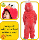 Elmo Costume Toddler Sesame Street Soft Fleece Jumpsuit
