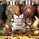 Harry Potter Hogwarts Crest Silver Weighted Hanging Ornament 6cm 7