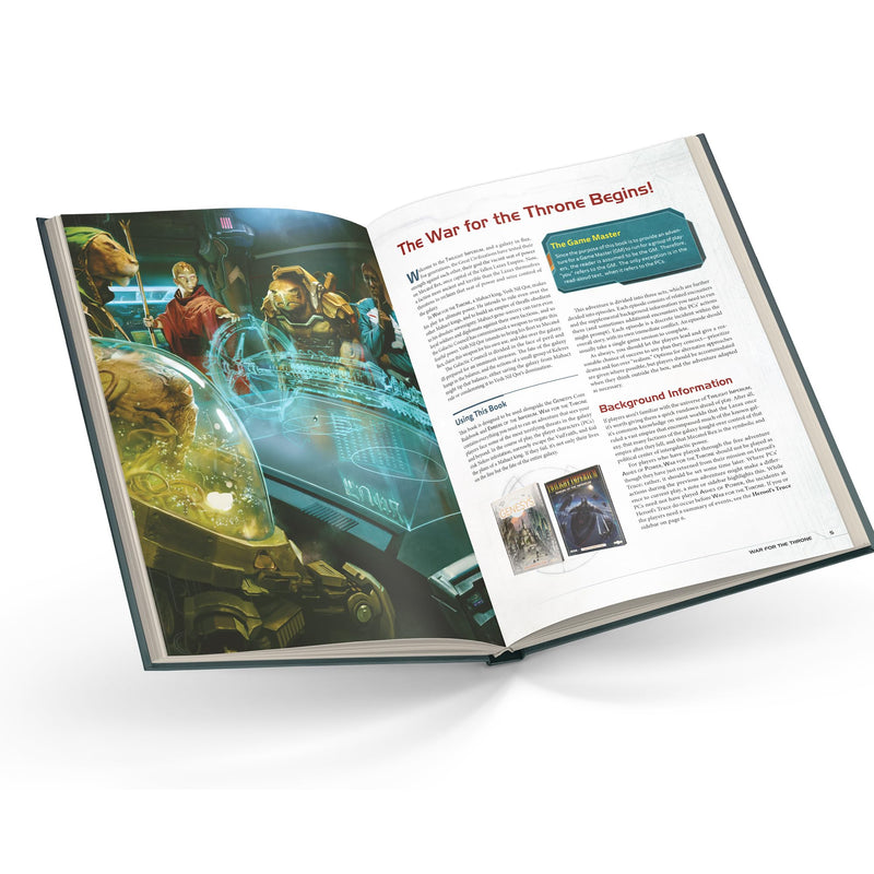 Genesys Roleplaying Game War for The Throne SOURCEBOOK - Save The Galaxy in an Epic Space Adventure! Fantasy Game for Kids & Adults, Ages 14+, 2-8 Players, 1+ Hour Playtime, Made by EDGE Studio