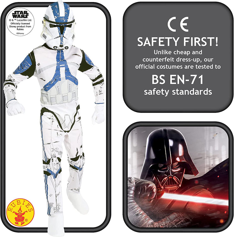 Star Wars Childs Clone Trooper Rex Costume 2 rub-882010M MAD Fancy Dress