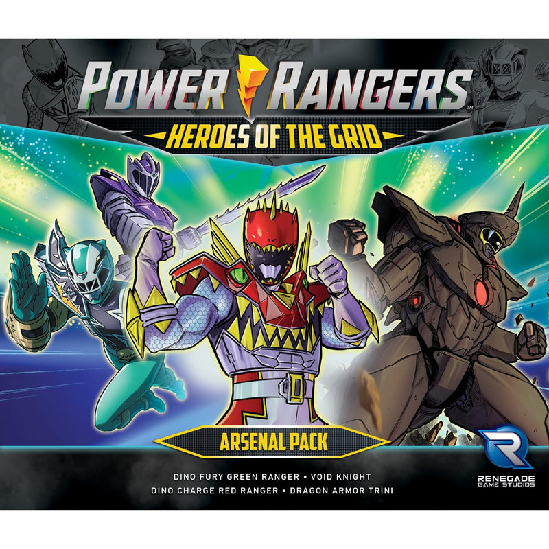 Renegade Game Studios: Power Rangers: Heroes of The Grid: Arsenal Pack - Expansion, Type of Cards, Deck-Building Roleplaying Game