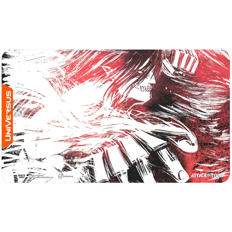 UniVersus Attack on Titan: Battle for Humanity - Attack Titan Playmat - 24 x 14 Neoprene Mat, Tabletop Card Game Accessory, UVS Games, Licensed